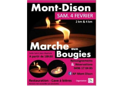 Marche aux bougies à Mont-Dison