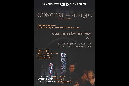 Concert musique 17e et 18e siècle - église Saint-Martin