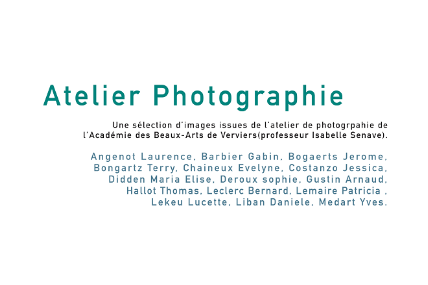 Exposition : atelier photographie (Académie des Beaux Arts)