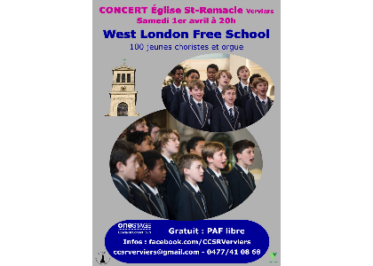 Concert West London Free School at Saint-Remacle Church