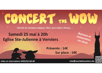 Concert « The World Of Warblers » à l'Eglise Sainte-Julienne