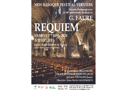 Concert : New Baroque Festival Verviers - Tribute to Gabriel Fauré (1924-2024)