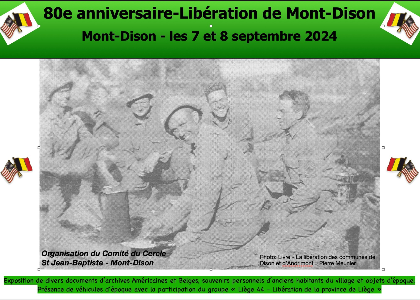 Herdenking van de 80e verjaardag van de bevrijding van Mont-Dison