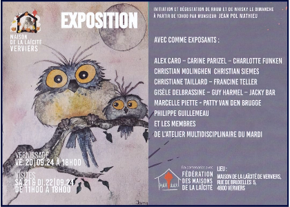 Group exhibition at the Maison du la Laïcité in Verviers