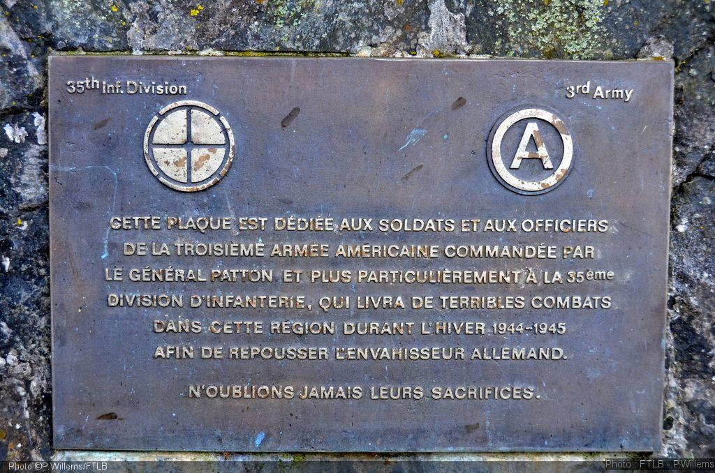 Le monument dédié à la 35th Infantry Division 
