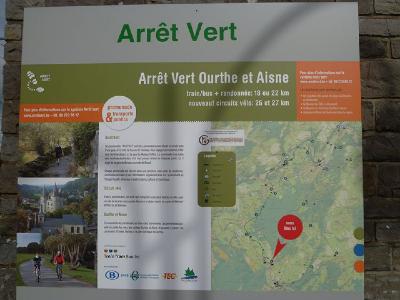 Arret Vert - A pied - Gare de Melreux - Gare de Bomal s/o