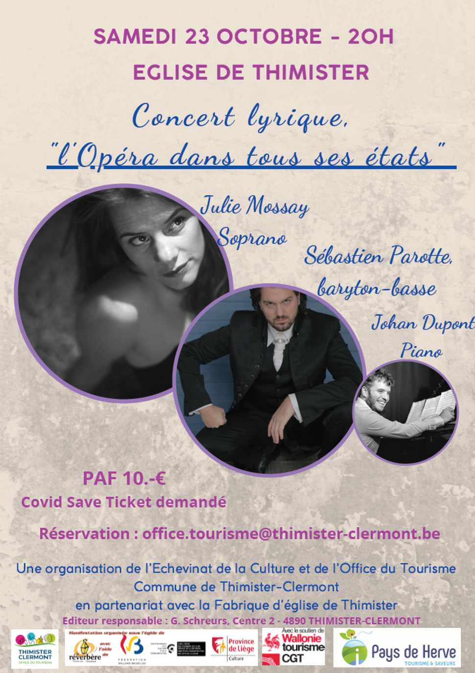 Concert Julie Mossay, Sébastien Parotte et Johan Dupont ©G.Schreurs