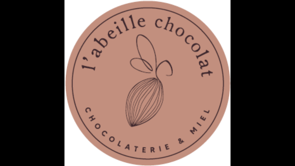 Logo ©L'Abeille Chocolat - bords noirs