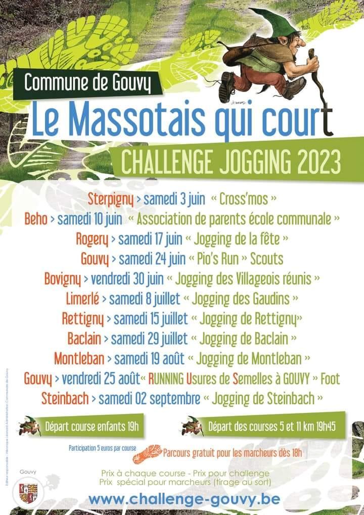 Le Massotais qui court - challenge jogging
