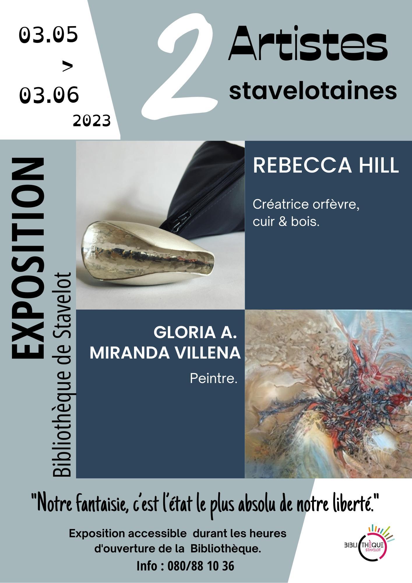 Exposition : Rebecca Hill et Gloria A. Miranda Villena