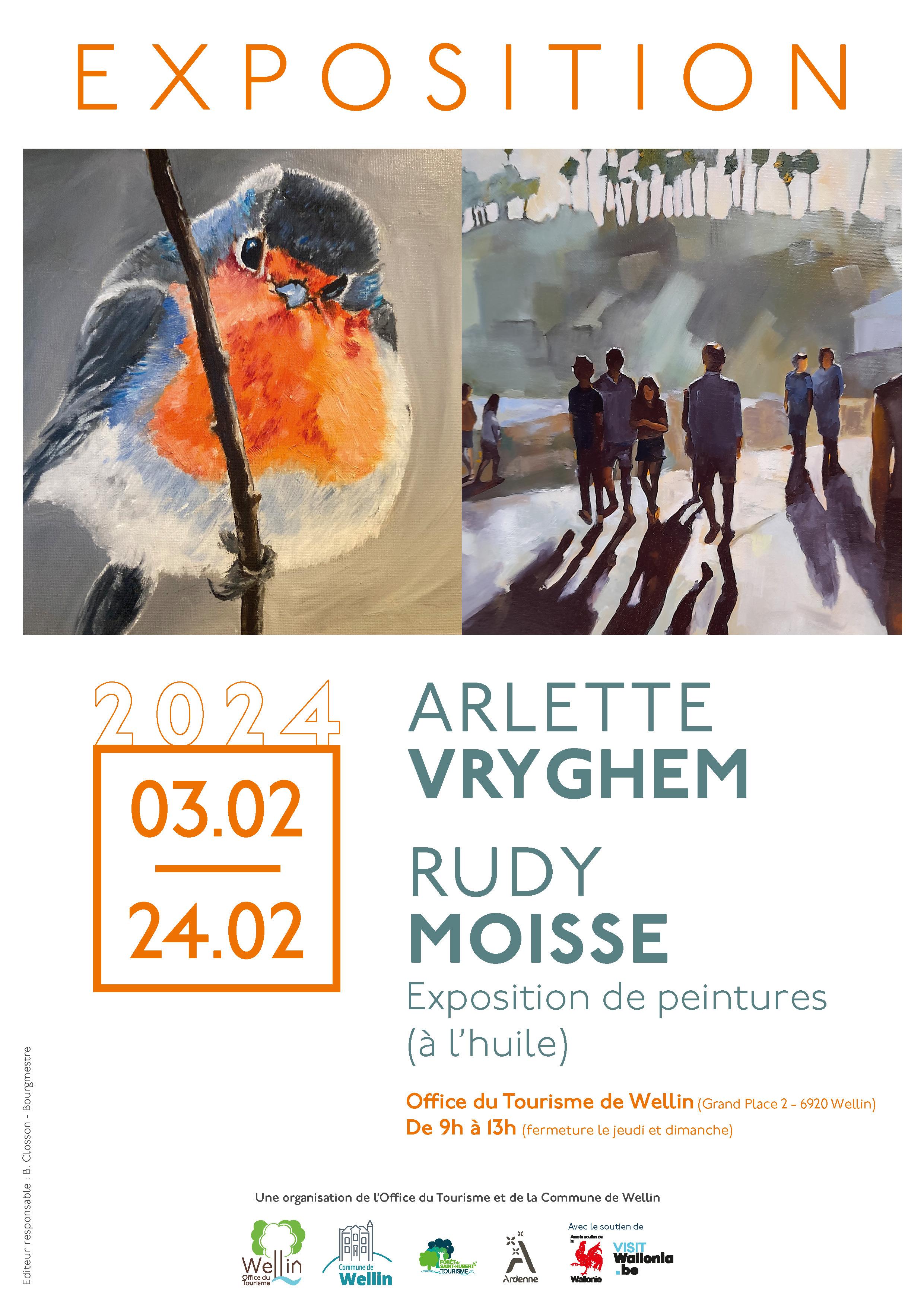 Exposition d'artiste : Arlette Vryghem & Rudy Moisse