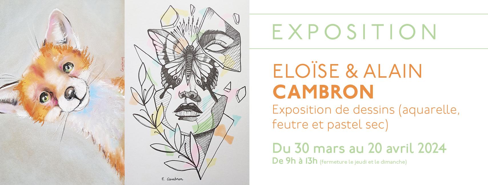 Exposition d'artistes : Eloïse et Alain Cambron