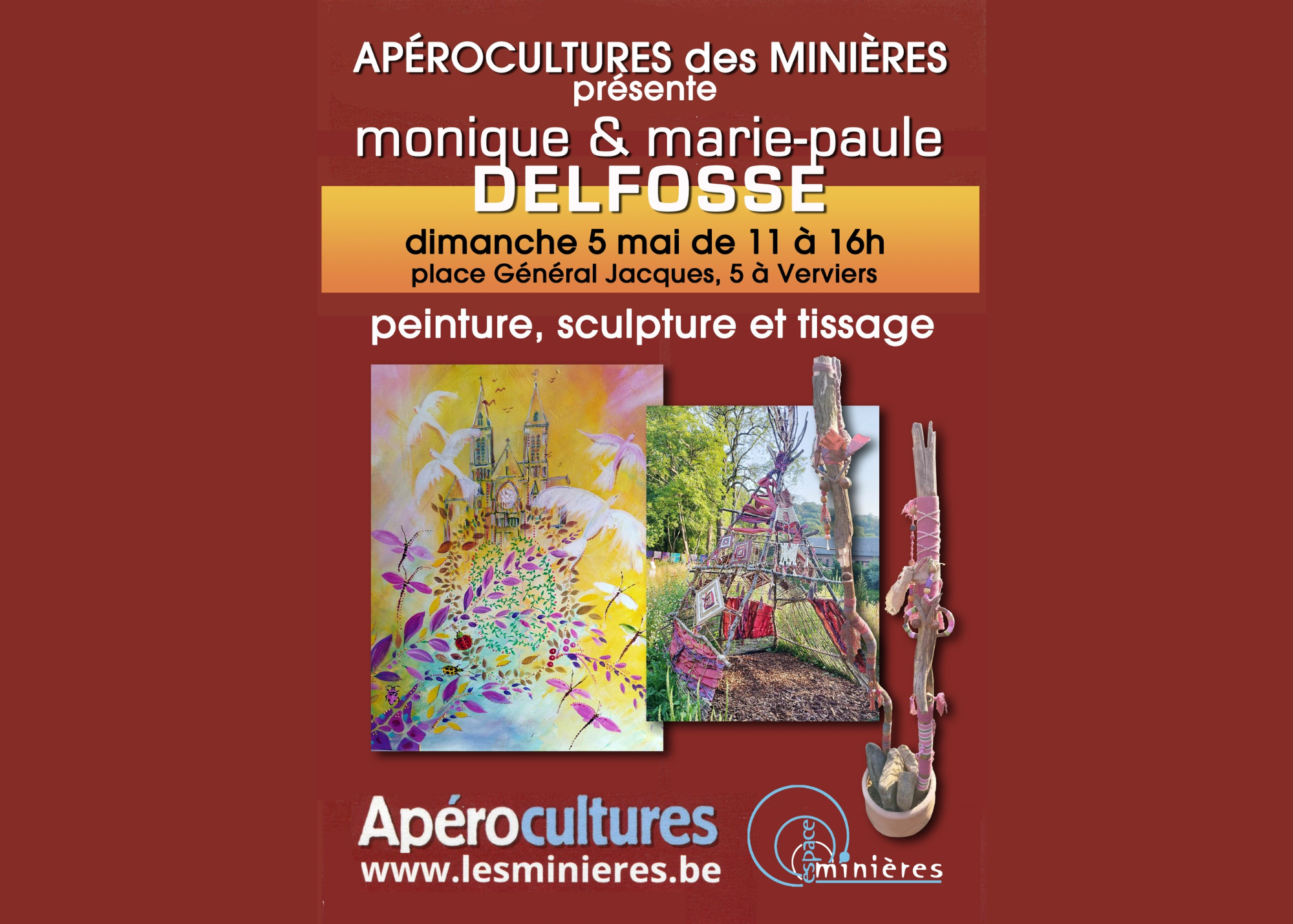 Exposition - Les Minières : Monique & Marie-Paule Delfosse