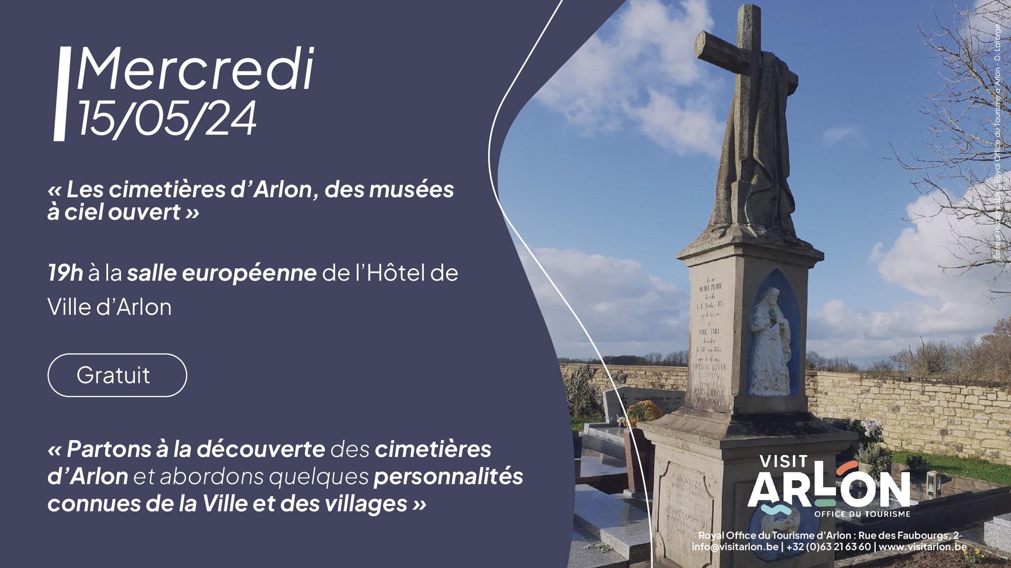 Conférence - « Les cimetières d'Arlon, des musées à ciel ouvert »