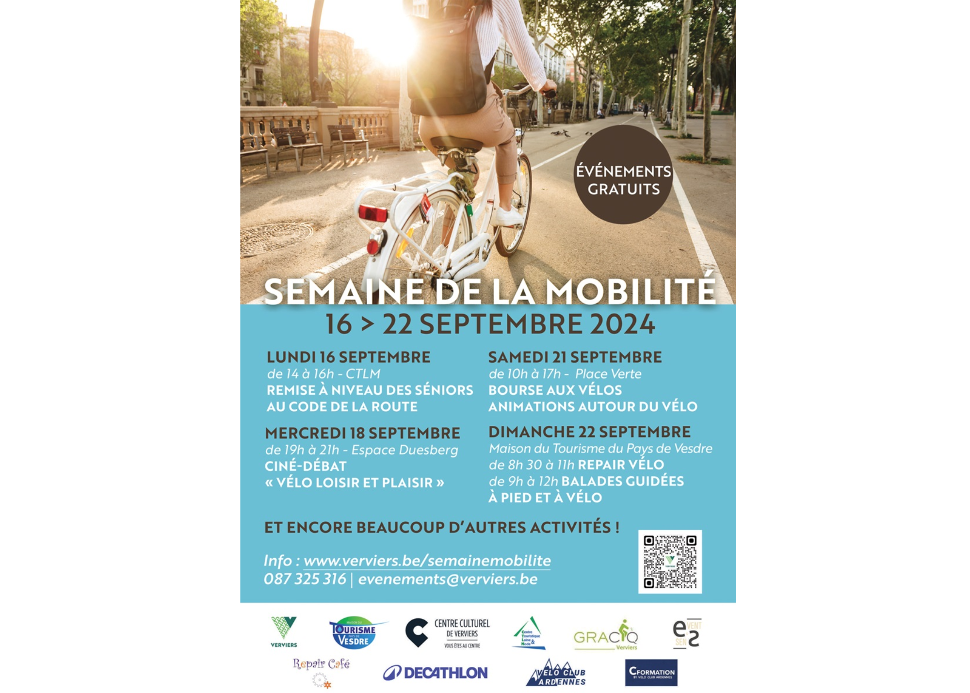 Semaine de la mobilité à Verviers - Programme complet