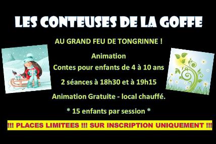 Animation enfants - Les conteuses de la Goffe - Grand feu de Tongrinne