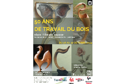 Exposition : 50 ans de travail du bois - Alain Tilmant