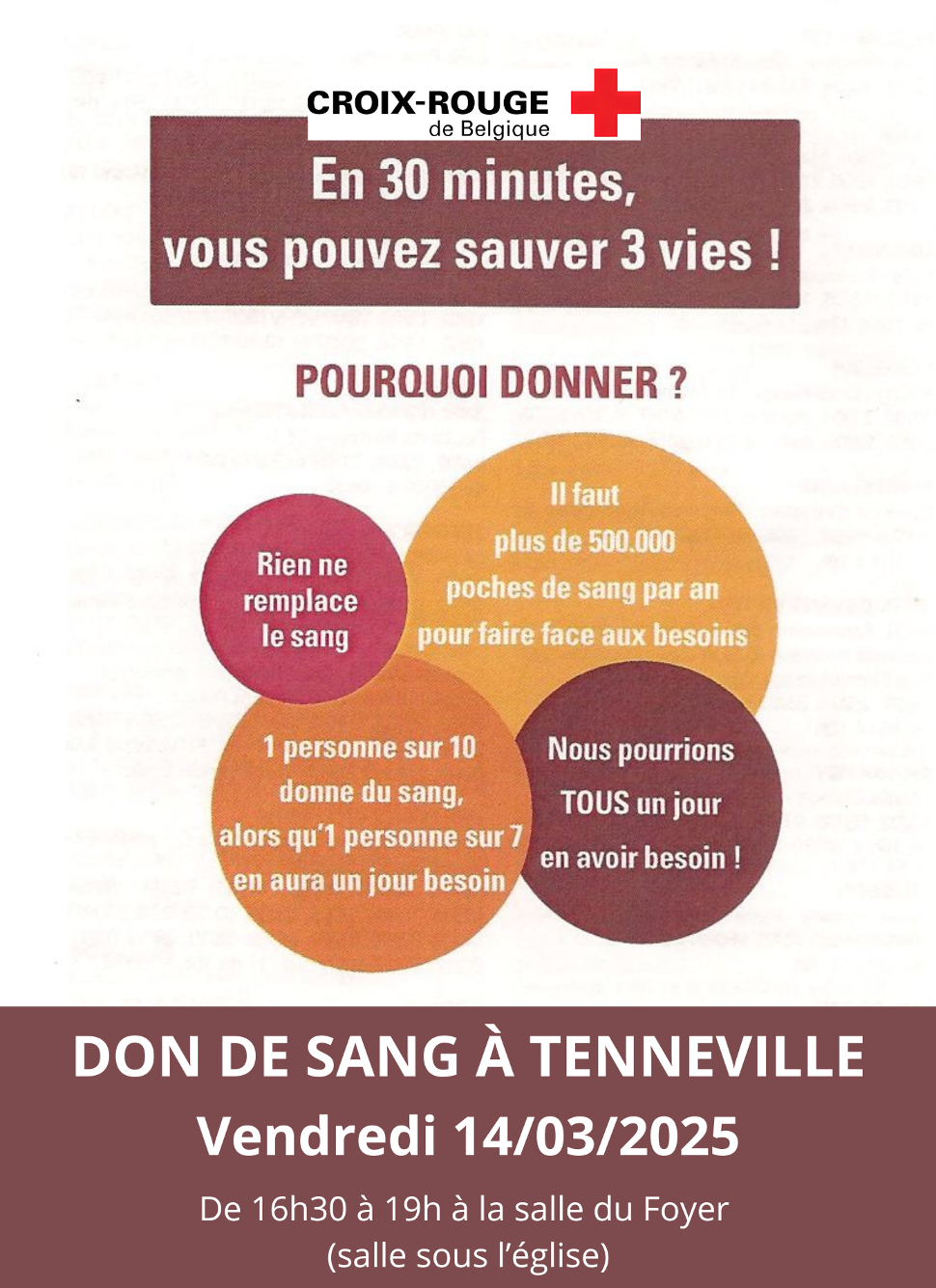 Don de sang à tenneville